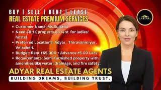 Need 4 BHK Flat or Independent Bungalow on Rent for Ladies Hostel in Adyar | #adyargirlshostel