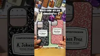 👀 Which color would you choose?  #shorts #CustomPhoneCases #BackToSchool￼
