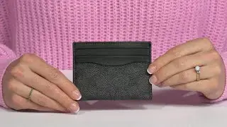 COACH Flat Card Case in Signature SKU: 9566195
