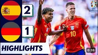 Spain vs Germany 2-1 | Merino&rsquo;s last minute goal | Dani Olmo&rsquo;s goal | Lamine Yamal&rsquo;s Assist