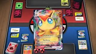 This is what I call a stepover not on Football on Pokemon TCG Online Victini V Max + Radiant Heatran