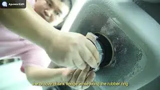 Swirleasy Nylon flange food waste disposer installation Guide video