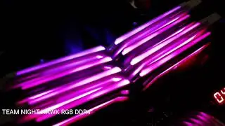 Ram TEAM NIGHT HAWK RGB DDR4 DEMO - Review