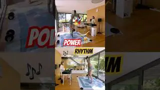 Calisthenics flow while my DJ girlfriend drops melodic techno beats 🔥 #calisthenics #couplegoals