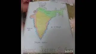 physical features of india on chart|school project |holiday hhw| India map with physical features