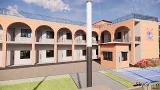 ✨🏰 Kidz Castle | School Exterior Design by SkyGreen Interior 🏰✨