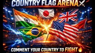 Flag vs Flag Battle 🔥 | Comment Your Country & Fight Live 🌍 #shorts