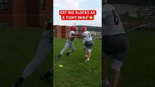 Получай большие блоки, играя за тайт-энда🏈⭐️ #футбол