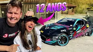 DEIXEI UMA MENINA DE 12 ANOS PILOTAR O 350Z DE DRIFT