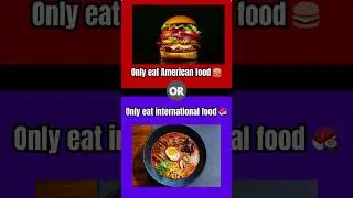 You can&rsquo;t choose in 3 seconds ⏰ #wouldyourather #pickone #america #challenge #funnyshorts