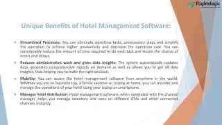 Hotel Management Software