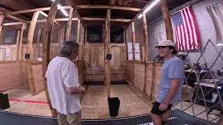 Axe throwing at Shield n Sheath in Richmond Va