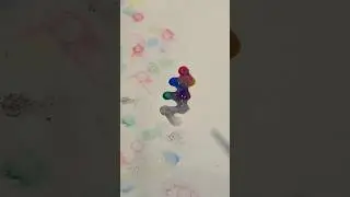 🍍 Colourful ink diffusion water droplet colour mixing calming oddly satisfying art 127