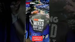 Reefking mixed reef salt. Slightly elevated macro and macro, instant mixability and stability #reef