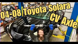 Toyota Solara 2004-2008: Щелчки при повороте &mdash; замена ШРУСа со стороны пассажира.