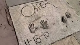 Celebrity hand prints- Chinese Theatre Hollywood