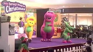 Me watching the performance of Barney's Magical Christmas at the City Square Mall