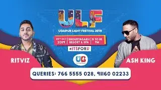 Ash King and Ritviz Live at Udaipur Light Festival 2019 // UdaipurBlog