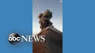 Lightning strikes at Guatemala's Fuego Volcano