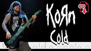 Korn - Cold (🔴Bass Tabs | Notation) @ChamisBass  #kornbass #chamisbass