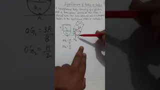 Conditions for stable equilibrium of object on a surface