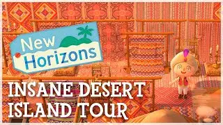 Animal Crossing New Horizons - INSANE Desert Island (Dream Tour)