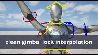 fixing control rig gimbal lock with a baked null in UE5