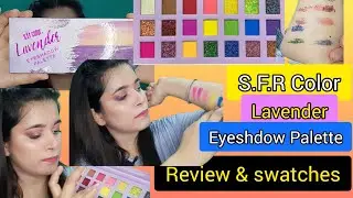 SFR Color Lavender Eyeshadow palette |sfr color lavender eyeshadow Review & Swatches |Channel Bloom