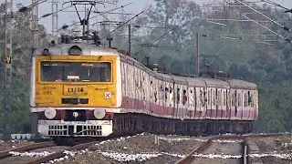 Super Speedy Colourful EMU Local Trains Skipping Huge Curve Back to Back | Eastern Railways