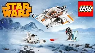 Lego Star Wars  75268  Snowspeeder  Speed Build Review