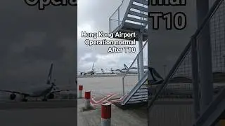 Hong Kong Airport after Typhon #aviation#hongkong #typhoon #airport #squawkonthestreet #squawkbox