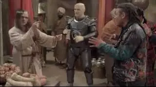 Red Dwarf - Lister fights Jesus