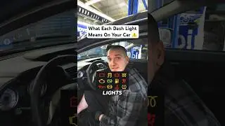 What Each Dash Light Means On Your Car ⚠️‼️ #car #cars #cartips #shorts