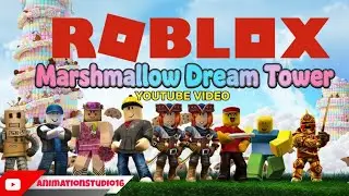 Climbing the GIANT MARSHMALLOW TOWER in Roblox! (So Satisfying🤫) #robloxescape #animation 