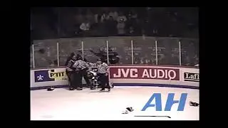 QMJHL Dec. 29, 1995 Rimouski Oceanic v Laval Titan College Francais (R) Nicolas Chabot v Francis Lar