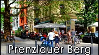 Walking Around Prenzlauer Berg, Berlin Germany  | 4k UHD | Natural Binaural Sounds