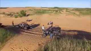 Dune Shredding From Drone