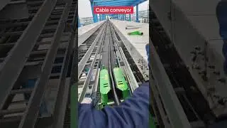 Long distance cable tray laying＃Cable conveyor＃Cable traction＃equipment#machinery ＃dragline＃power
