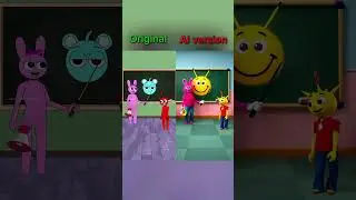 Pinki teaches Raddy | The best TikToks of Incredibox Sprunki |Original vs AI Version #sprunki #funny
