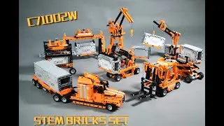 CaDA Bricks C71002W Port Engineering | STEM Series Building Bricks