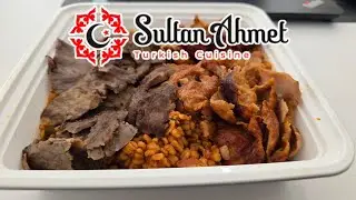 MUKBANG - SULTAN AHMET AJAX - BEEF CHICKEN DONER BULGAR LUNCH SPECIAL #mukbang #asmr #먹방  