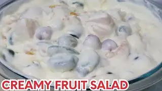 MAKE THE ULTIMATE CREAMY FRUIT SALAD | HOW TO MAKE CREAMY FRUIT SALAD