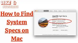 How to Find System Specs on Mac