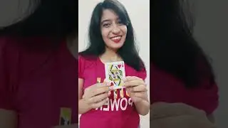 AMAZING GIRL MAGICIAN CARD TRICK 👀👏 #cards #girlpower #magic #magicshow #shorts #viral