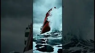 Warning!!! vessel in battle with big waves heavy weather at  sea. #ship #lifeatsea #sea #seafarer