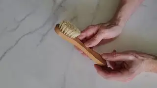 Small Wooden Facial Cleansing Brush, Natural Bristles