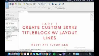 Revit API - Create Custom 30x42 Titleblock - Part 1