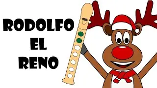 Rodolfo el reno en FLAUTA DULCE 🎄 paso a paso con Notas Explicadas