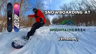 Snowboarding at Mountain Creek's South Peak (7 FEB 2026)