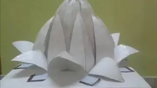 how to make lotus temple model / Lotus Temple model making with chats by Prime Rangolis